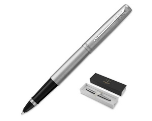 Роллер Parker Jotter Core Stainless Steel цвет чернил черный цвет корпуса стальной (артикул производителя 2089226)